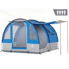Tenda per 4 persone blu/grigio