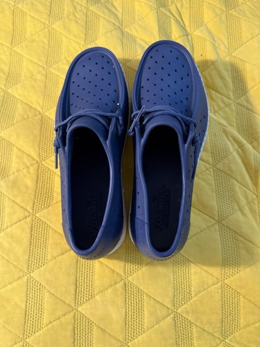 Zoccoli stringati blu navy