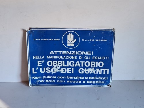 Obbligatorio uso dei guanti - dei,