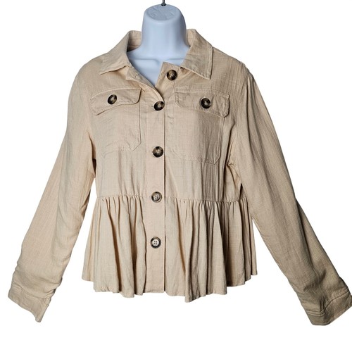 Giacca utility cotone lino - giacca,