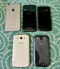 Lotto Stock 5 Smartphone - Samsung Galaxy Apple iPhone - Non funzionanti