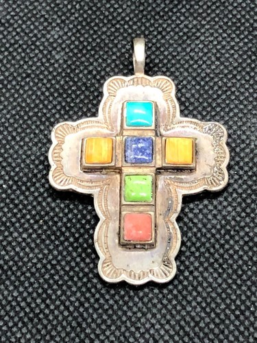 Ciondolo croce argento