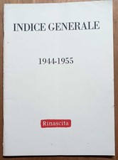 Indice generale Rinascita per argomenti, indice alfabetico per autori, 1944-195