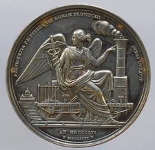 Medaglia Annuale Papa Pio IX anno XII AG Molto Rara Patina Naturale Splendida