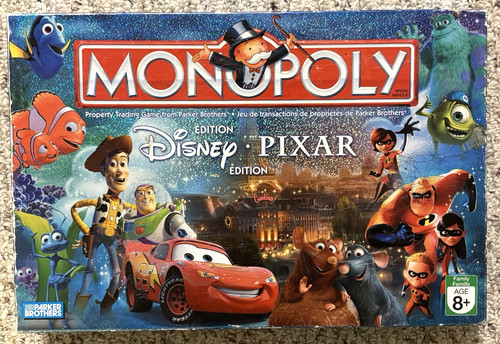 2007 monopoly disney pixar - monopoly,