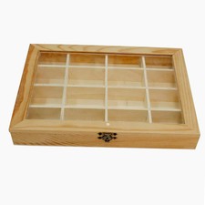 Bacheca legno 16 posti – con porta vetro per pittura & decoupage