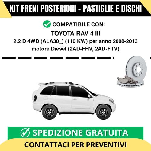 Kit freni posteriori per - kit,