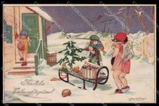 Artista firmato Luschi Elischer angelo di Natale serie BKWI 3206-4 pz ZG6055