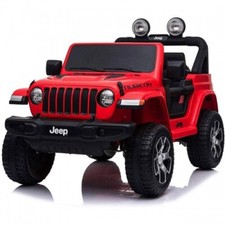 Jeep Rubicon Rosso Macchina Elettrica a Batteria Auto Bambini