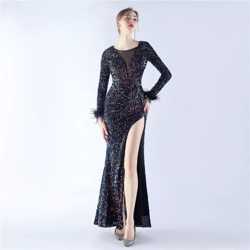 Vestito abito elegante lungo - vestito,