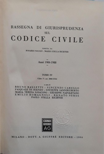 Rassegna giurisprudenza sul - rassegna,