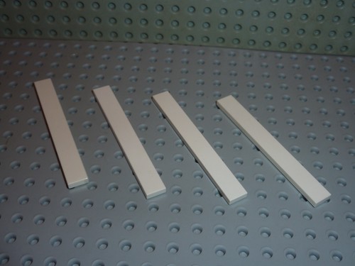Lego white tile - tile, 8