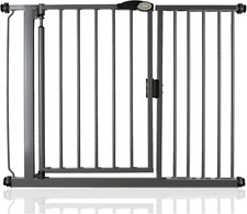 Cancello per Scale Auto Close, 111 Cm - 118 Cm, Grigio Ardesia, Cancello Di Sicu