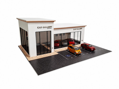 Kit diorama auto showroom - diorama,