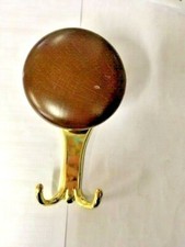 Appendiabiti Appendino Gancio Doppio Dorato Faggio Noce 130 Muro Attaccapanni