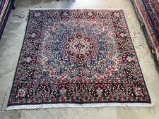 Tappeto Kerman Celeste (Persia) Quadrato Misura 2.00m X 2.00m Circa
