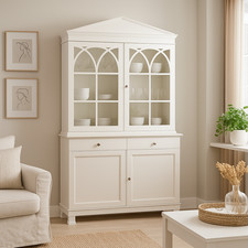 Vetrina laccata bianca  in