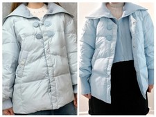 Piumino coreano blu chiaro