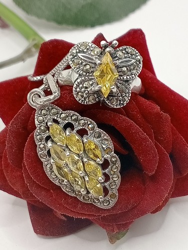 Parure anello collana vintage