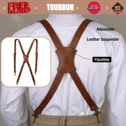 Bretelle uomo tourbon pelle - uomo,