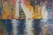paesaggio marino notturno