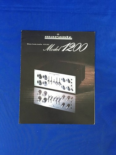 Catalog marantz model1200 - catalog,