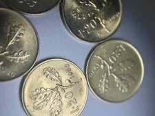 5 Monete da 20 lire del 1980