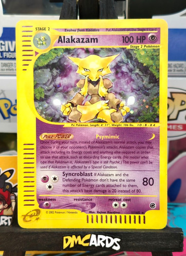Pokemon alakazam 165 rara - pokemon,