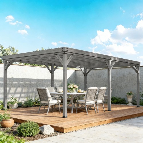 Wooden pergola kit outdoor - wooden,