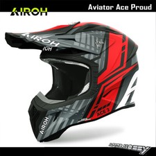 CASCO AIROH IN FIBRA CROSS ENDURO AVIATOR ACE 2 PROUD RED MATT ECE 22.06