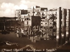 ANTICO TEMPIO DI SERAPIDE POZZUOLI NA CARTOLINA NV BROMOFOTO COLLEZIONE -A11