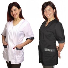 Casacca Lavoro camice Donna Parrucchiera Estetista Alimentari Maestra 
