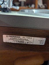 Vintage pioneer 112d - vintage, pl-112d