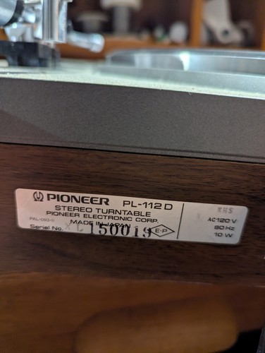 Ricambi giradischi pioneer - ricambi,