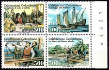 Italia 1992 Scoperta dell'America Colombo Esploratore Velieri Esplorazione MNH