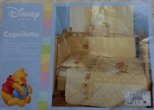 Copriletto trapuntato baby in puro cotone Disney Caleffi Winnie con paracolpi