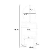 Postazione trucco toeletta mobile specchio camera letto 