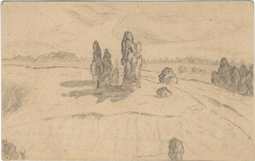 Cartolina disegnata prima - disegnata,