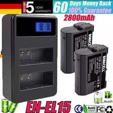 2x EN-EL15 EN-EL15a batteria +