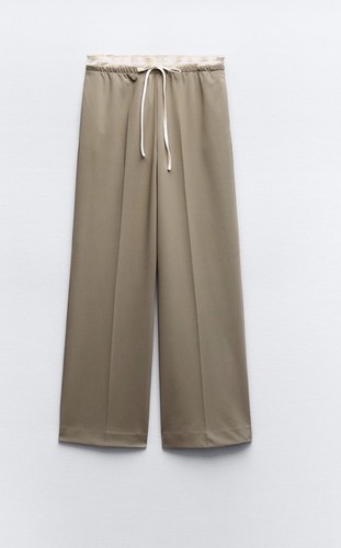 Pantalone zara con vita - pantalone,