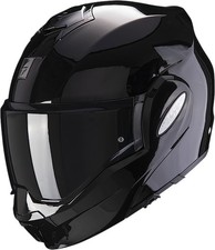 SCORPION Casco Moto Modulare EXO-TECH EVO SOLID Nero Lucido