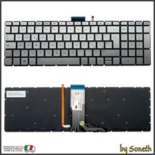 TASTIERA ITALIANA PER HP ENVY 17-N106NL 17-N108NL RETROILLUMINATA SILVER