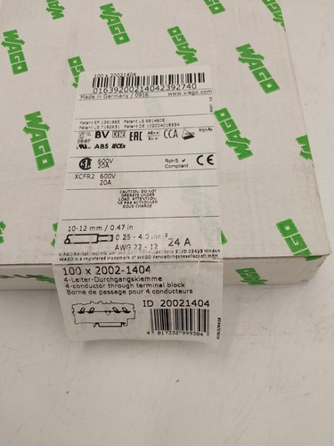 100 morsetti passanti wago - 100,