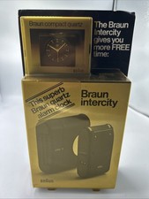 Rasoio vintage Braun Intercity con orologio al quarzo compatto (sigillato) made in Japan