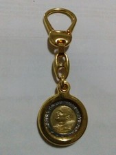 Portachiavi dorato con lire 500 Vaticano Jovanni Paolo ll