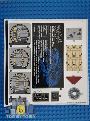 Lego star wars - star, foglio
