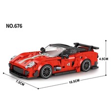Lego-compatibile Ferrari modellino auto mattoncini giocattolo 423 pezzi