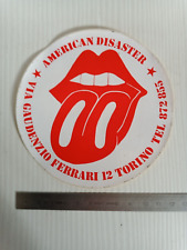 adesivo vintage originale negozio American Disaster via Gaudenzio Ferrari Torino