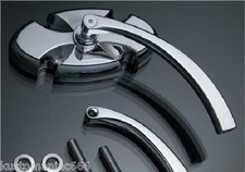 Specchietto croce malta in alluminio billet x Harley Davidson Custom Chopper NEW