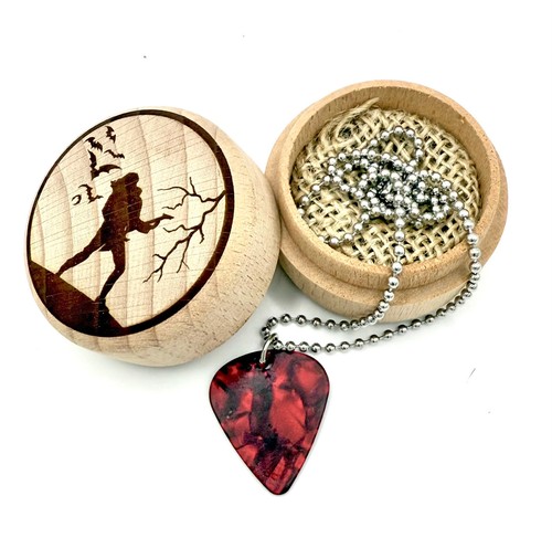 Guitar pick necklace - pick, in